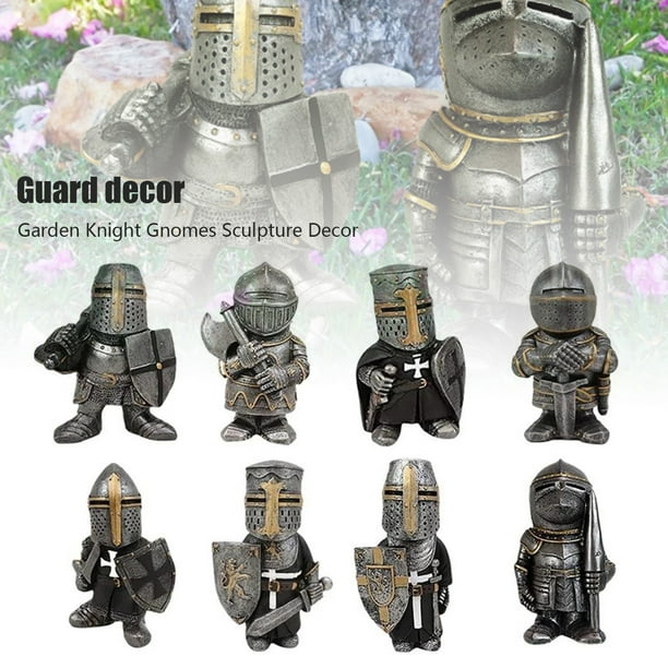 B, 1PC Armor Knight Gnomes Templar Guard Sculptures Art Figurines for Garden in/Outdoor Home Lawn Yard Patio Decor Funny Garden Knight Dwarf Statue B, 1PC Armor Knight Gnomes Templar Guard Sculptures Art Figurines for Garden in/Outdoor Home Lawn Yard Patio Decor Funny Garden Knight Dwarf Statue